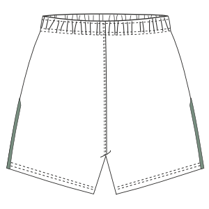 Fashion sewing patterns for MEN Shorts Football Short 2850